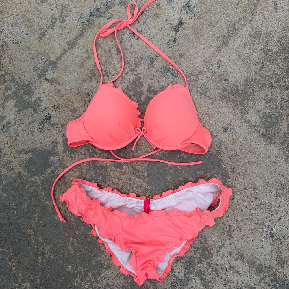 Coral Victoria’s Secret Bikini Set